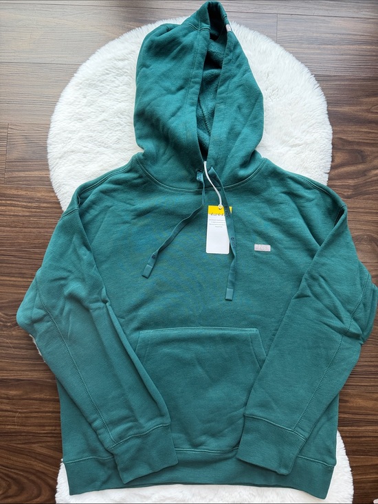 Figs Tops - NWT Figs Off Shift Hooded Sweatshirt Caribbean Blue size M